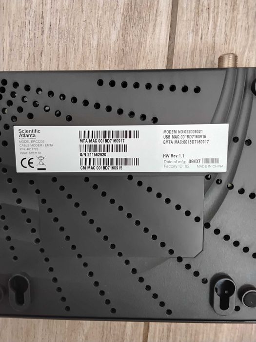 Модем Cisco EPC 2203 Scientific Atlanta