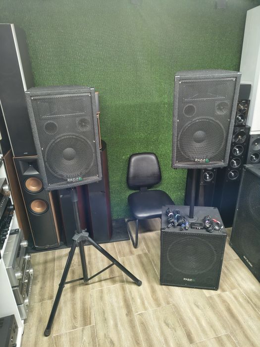 Активна система IBIZA cube-1512 с Bluetooth 15-ка бас каса с 2 бр 12-ки