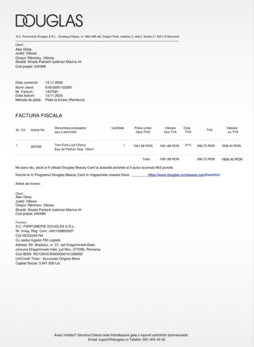 Tom Ford Lost Cherry 100ML NOU