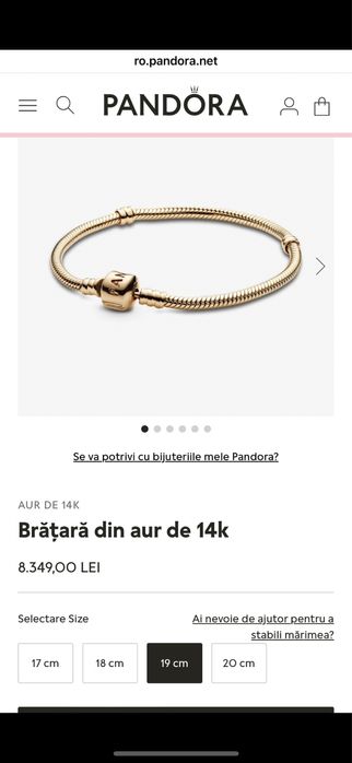 Bratara pandora aur originala noua