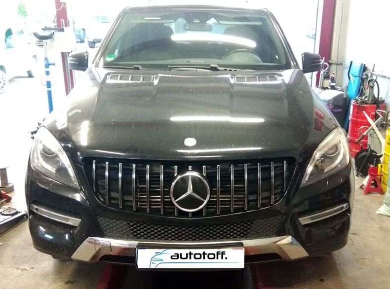Grila centrala Mercedes ML W166 compatibila cu ML W166 (11-15) Panamericana Crom Design