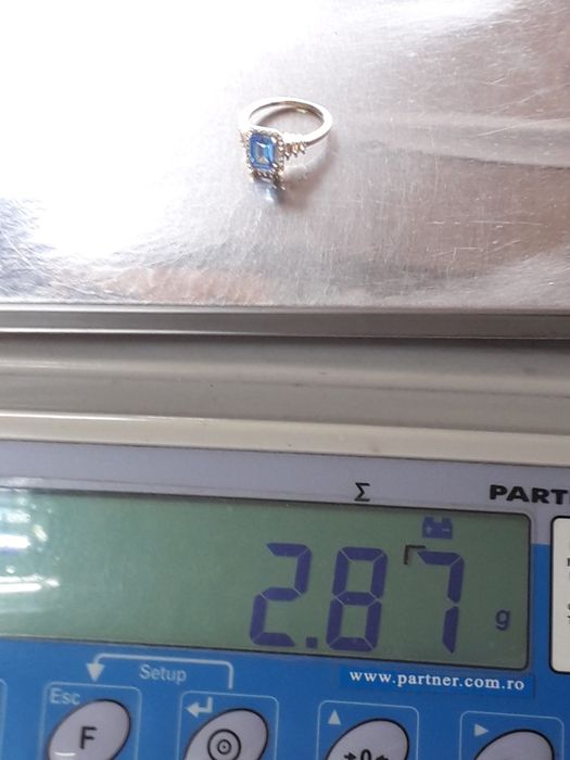 Inel din aur de 14k cu Aquamarin!