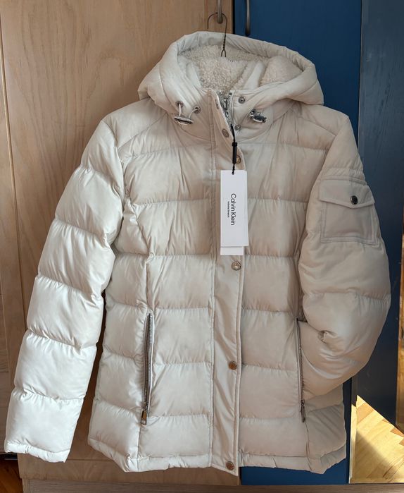 Calvin Klein НОВО Дамско М р. зимно яке Калвин Клайн CK Оригинал
