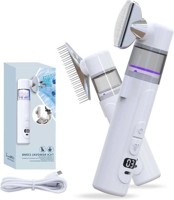 Безжичен гребен за зареждане против електрически въшки, преносима прахосмукачка против въшки