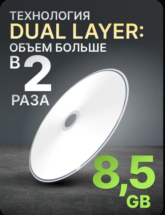 DVD -R DL printable  8.5 GB