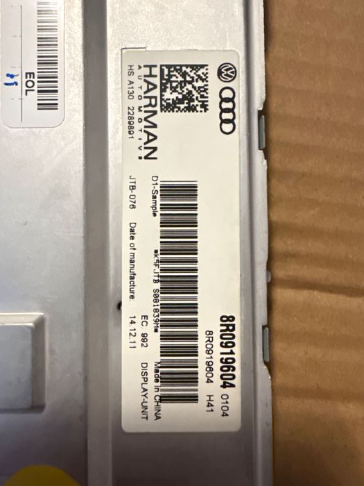 Display navigație Audi a4 b8 Facelift 2012