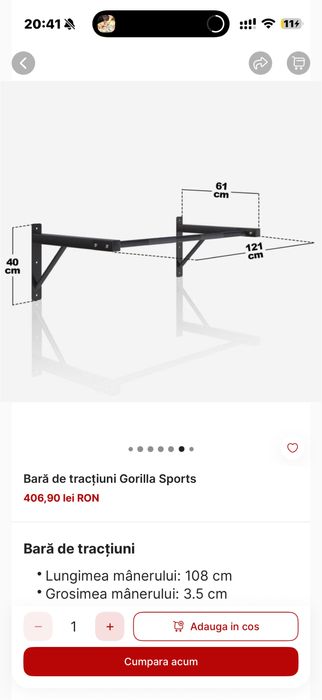 Bara de tractiuni profesionala noua pt. perete sau Tavan Germany Promo