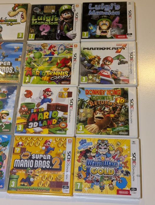 Lot pachet 15 jocuri 3DS și DS Mario Luigi Donkey