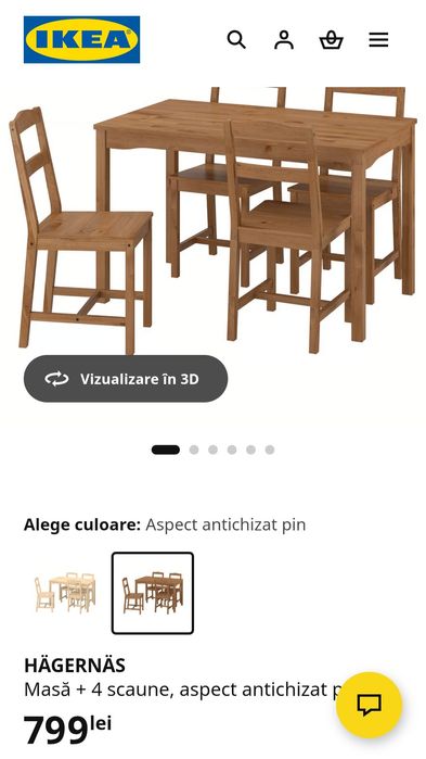 Set masa cu scaune ikea