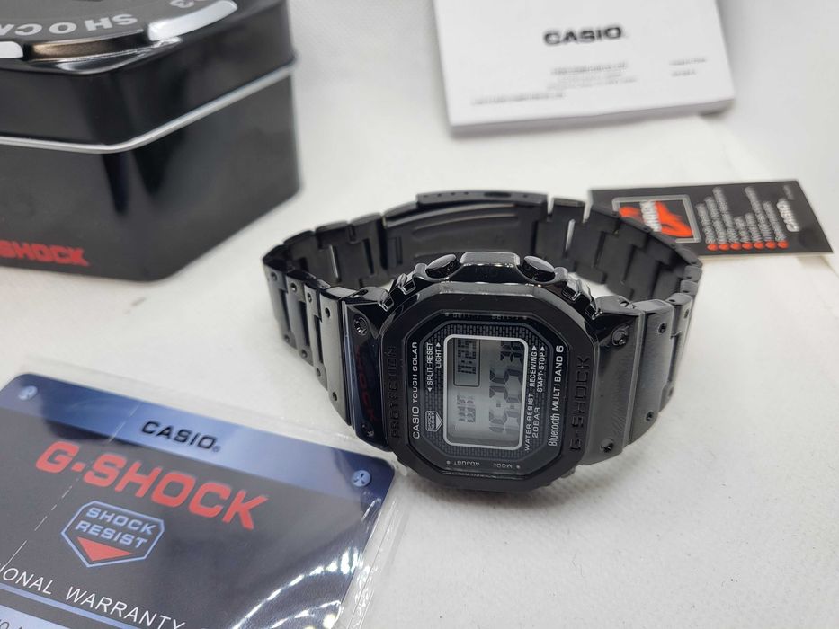 Ceas barbati Casio g shock gmw b5000g  FULL METAL ,black clear Nou,Garantie 2 ani