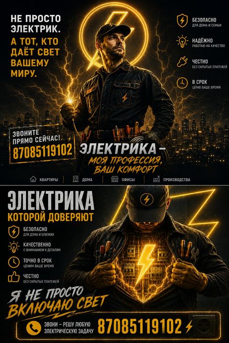 *Электрик все виды электроуслуг*