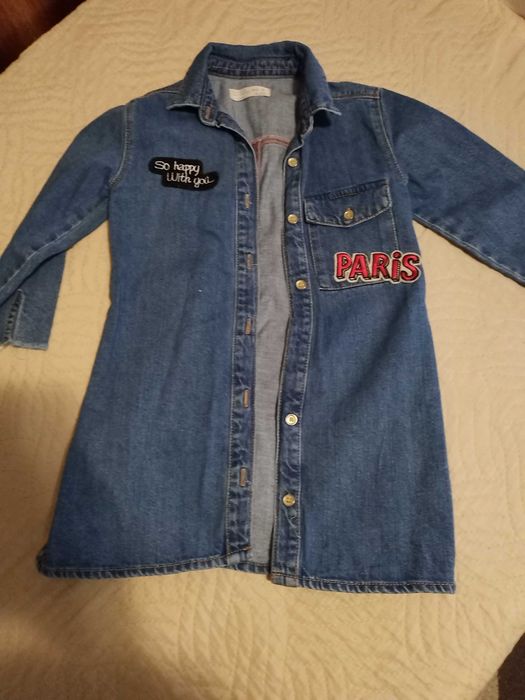 Дънки Okaidi, рокля и блуза Zara 116