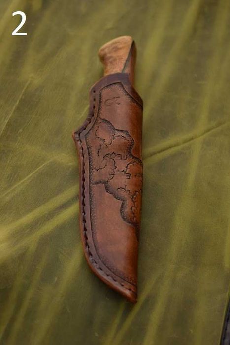 Кания за нож от естествена кожа