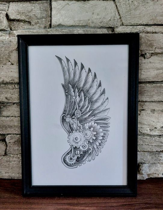 Ръчно рисувани черно-бели картини