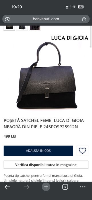 Poseta Luca di Gioia, Benvenutti, Poste fagaras, piele naturala