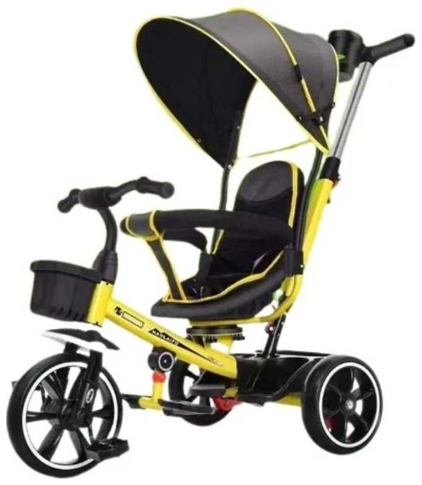 Трехколесный велосипед желтый