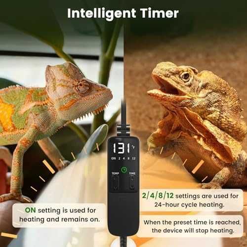 Терариум лампа E27 PID термостат цикли 2/4/8/12 ч алуминиев рефлектор