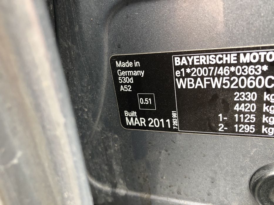 Продаваме на части бмв ф10 530д 245кс. Bmw f10 3.0d 245hp.