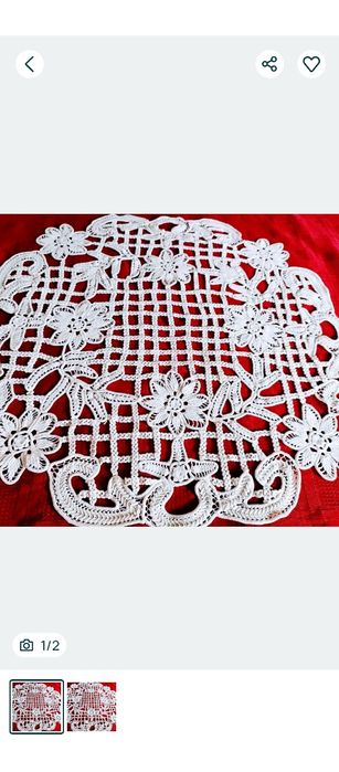 FAȚĂ DE MASĂ/ MILEU tradițional,împletit la mâna.Model deosebit