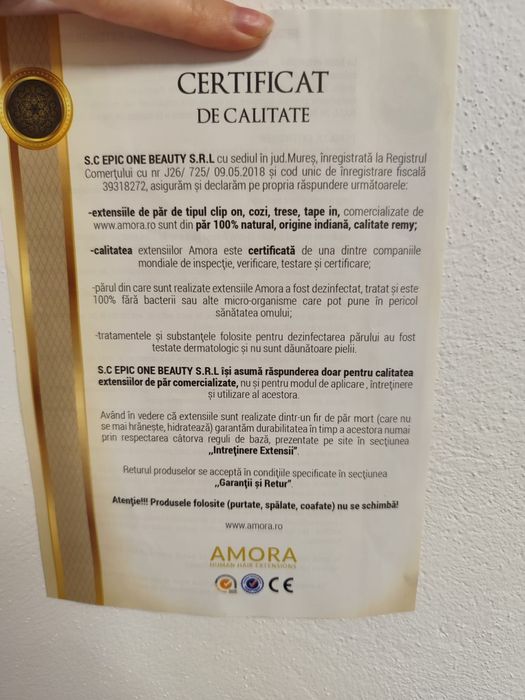 Set șuvițe / extensii din păr 100% natural – NOI cu CERTIFICAT de calitate