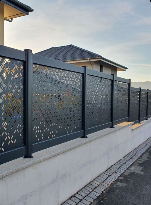 Ворота в стиле хай тек и лофт забор hi-tech darvoza