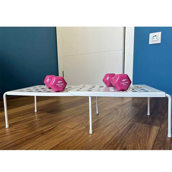 Разтягащ се рафт органайзер за чинии, чаши, обувки и др.