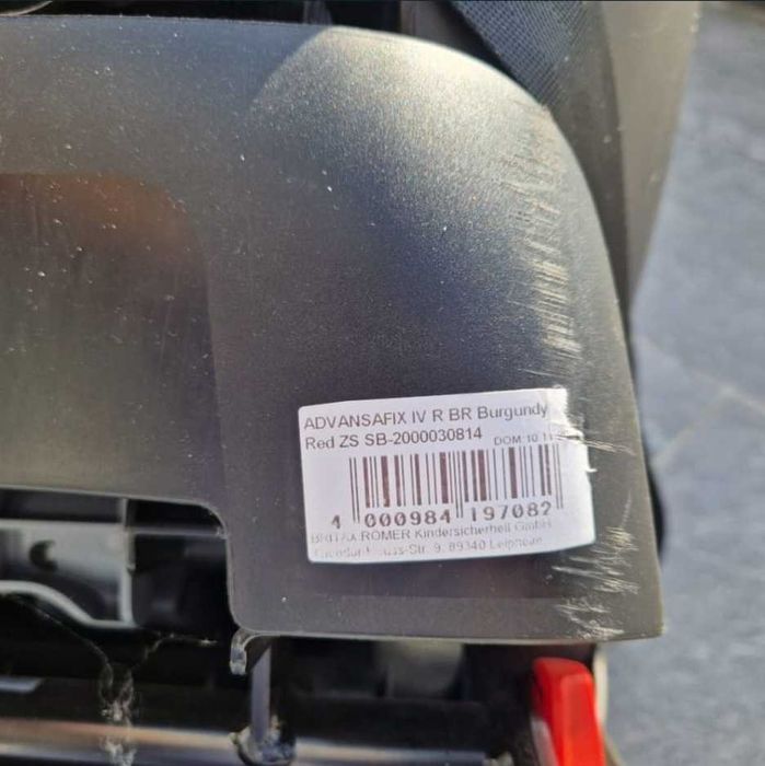 Scaun auto ISOFIX Britax Romer ADVANSAFIX IV, 9 - 36 Kg