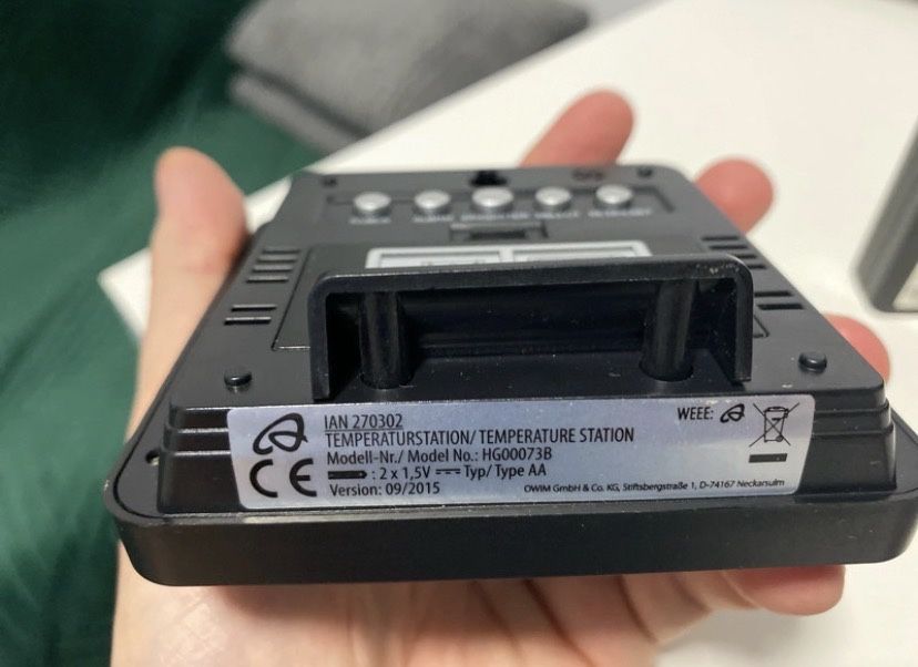 Stație temperatură digital cu senzor exterior