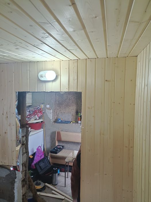 Обшивка бани вагонкой