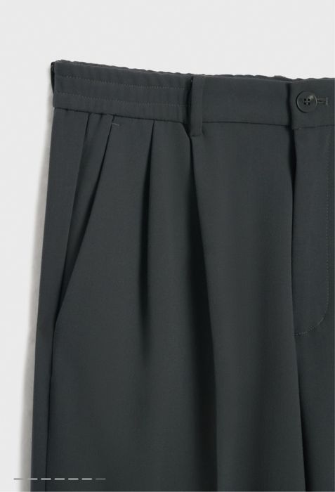 Широкие брюки с защипами