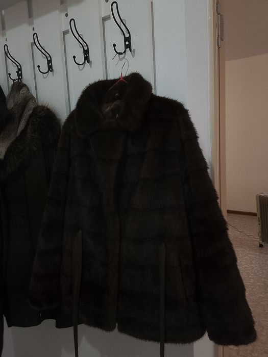 ЭКО шуба коричневая