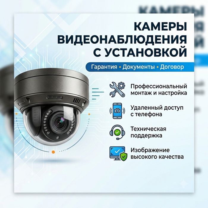 Установка видеонаблюдений