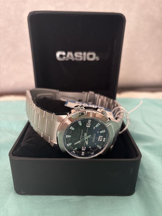 CASIO часы мужские с синим циферблатом