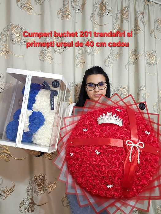 Buchete trandafiri de sapun