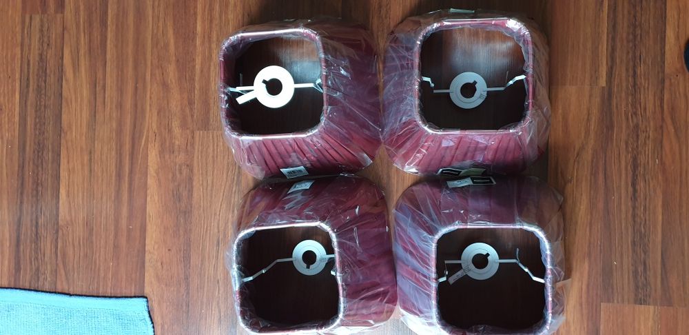 4 Abajur culoare  bordo