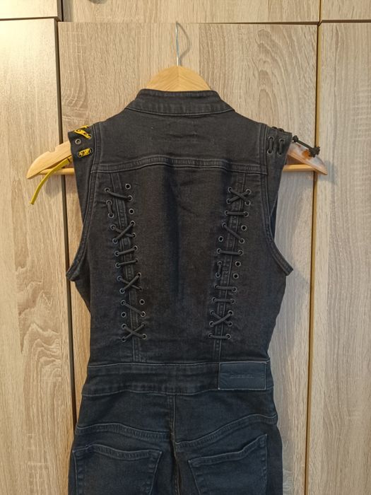 Diesel черен дънков гащеризон