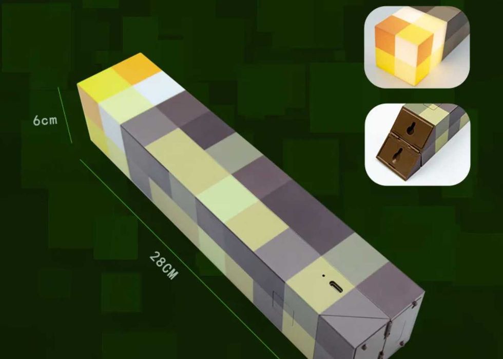 Minecraft лампа ночник