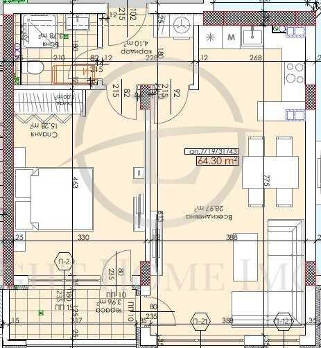 Продава се Двустаен апартамент в Пловдив, Тракия - 76 кв.м за 870 €/кв.м - Снимка #1