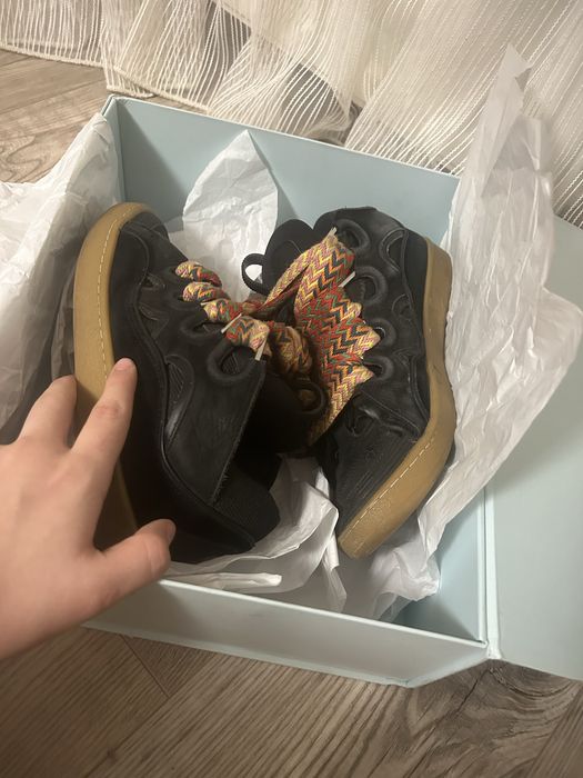 lanvin size 42 negru/maro
