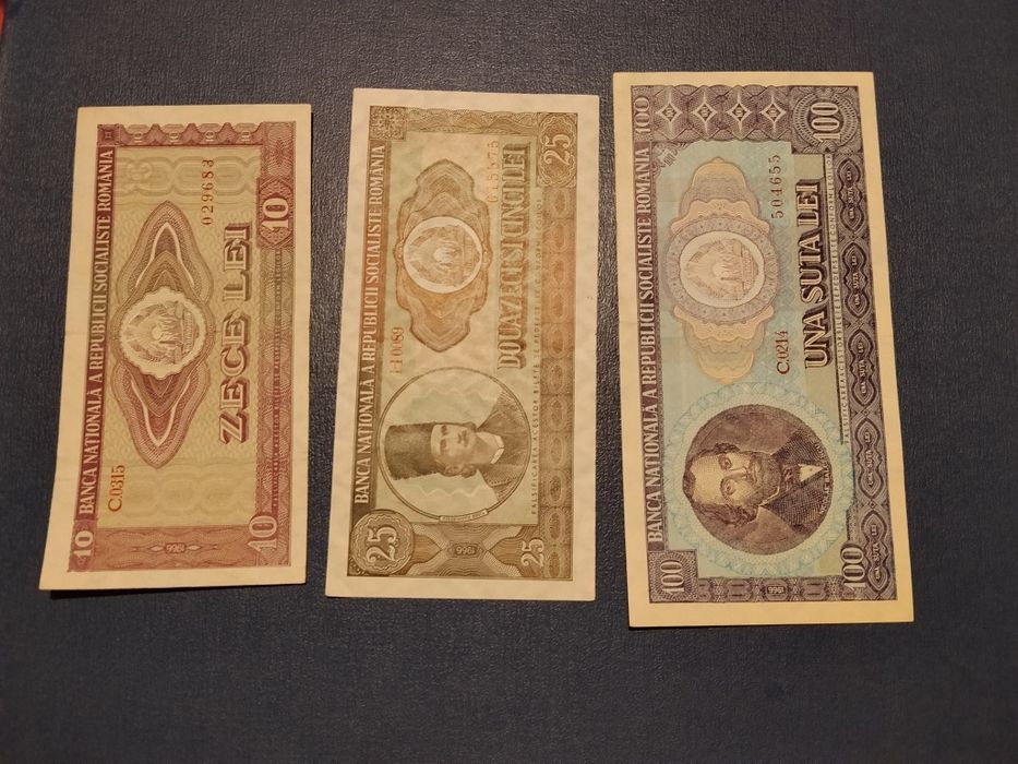 Set bancnote romanesti RSR, an 1966