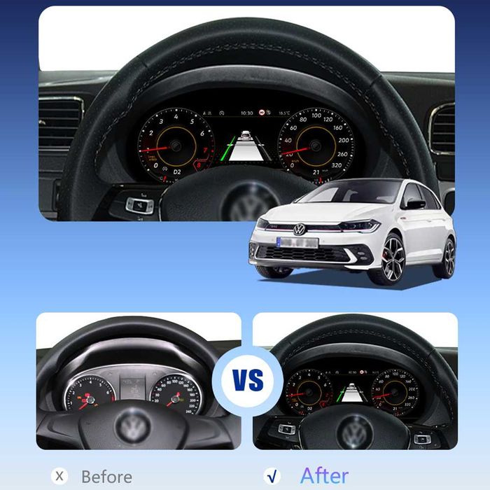 Дигитален километраж за Skoda Kodiaq (2017–2020) | 12.3'' LCD Табло