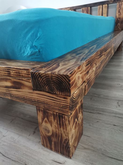 Pat din lemn masiv 160x200