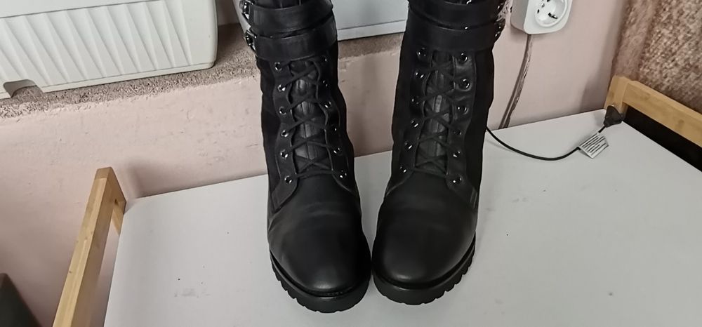 Ботуши Hogl 40.5н.Естествен велур и кожс