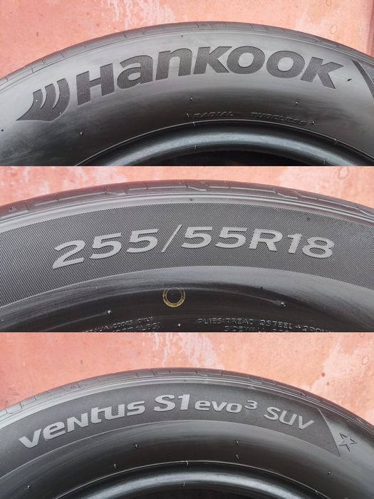 4бр. летни гуми 255/55/18 Hankook Ventus S1, SUV, XL , цена с включен монтаж за София