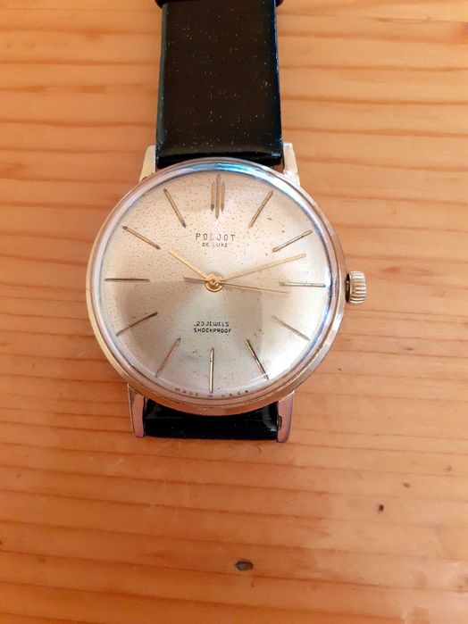 Колекционерски стоманен POLJOT De Luxe Extra slim USSR-Руски механичен