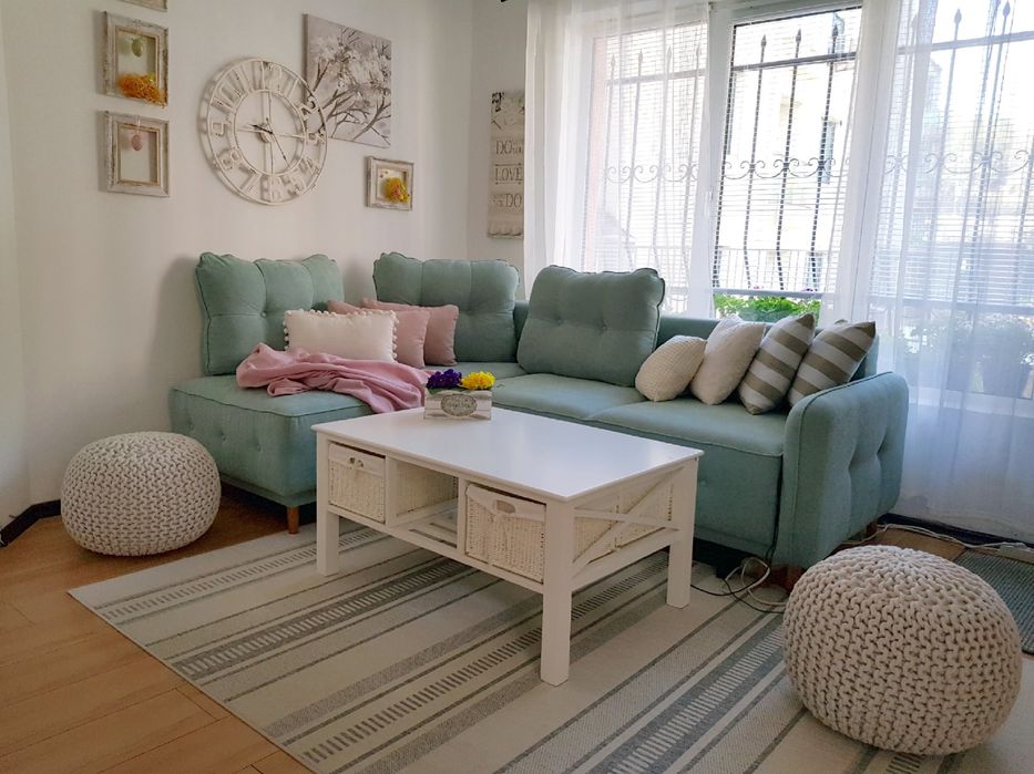 Ъглов разтегателен диван, 2 ракли