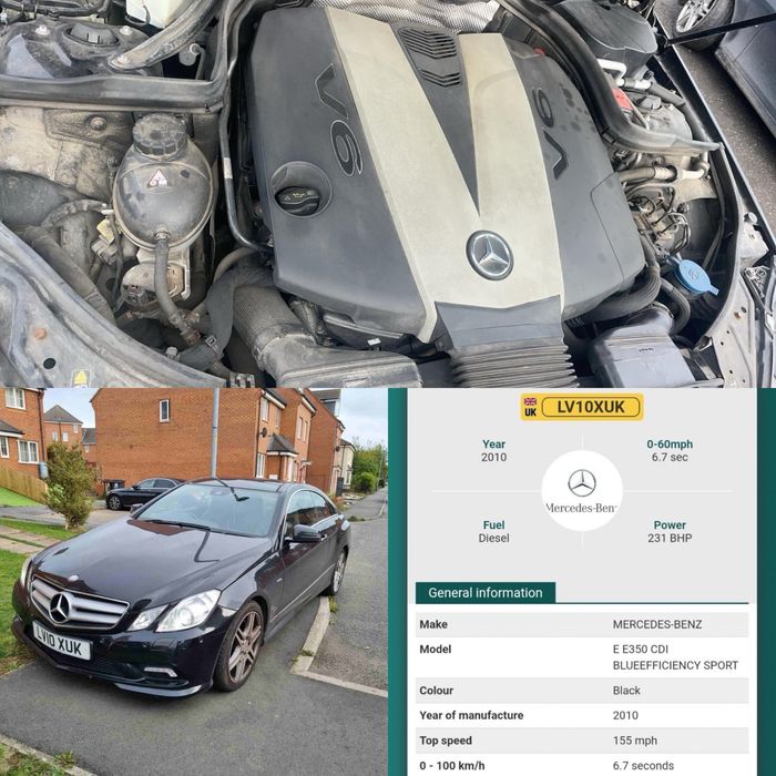*На части* Двигател Mercedes E 350cdi 213кс./ w207 *AMG PAKET*