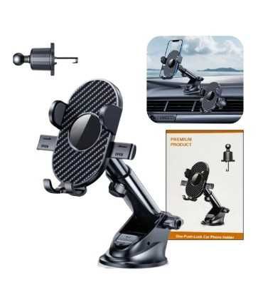 Стойка №3981 за телефон вакуум 360 ° 2в1 със 2 захвата