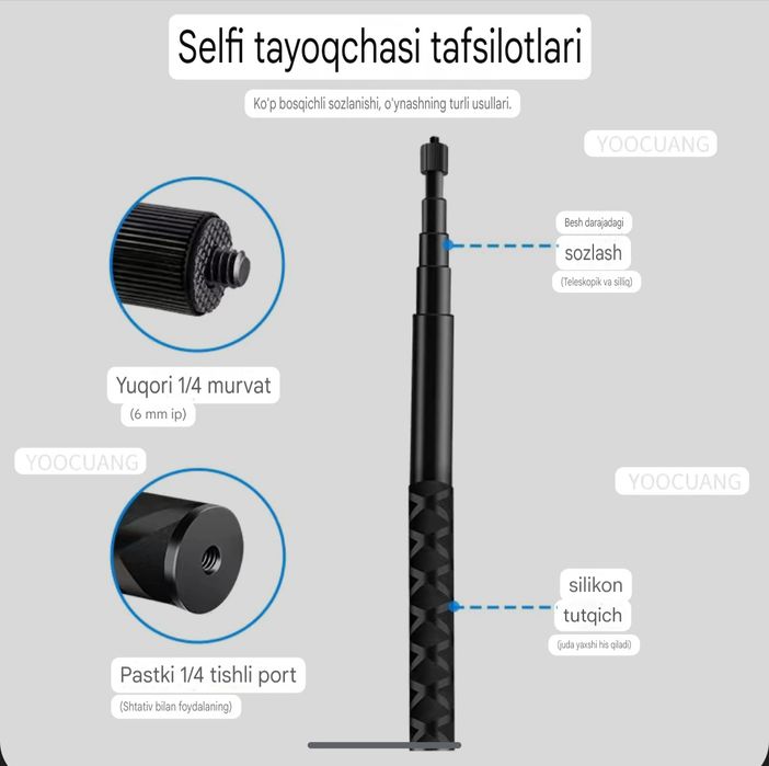 Оригинальные невидимых палок для селфи Insta360 ЗМ