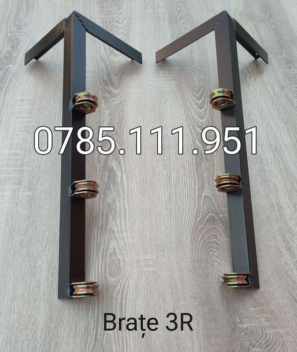 Suport rufe/ uscător/ consola cu scripeți metalici